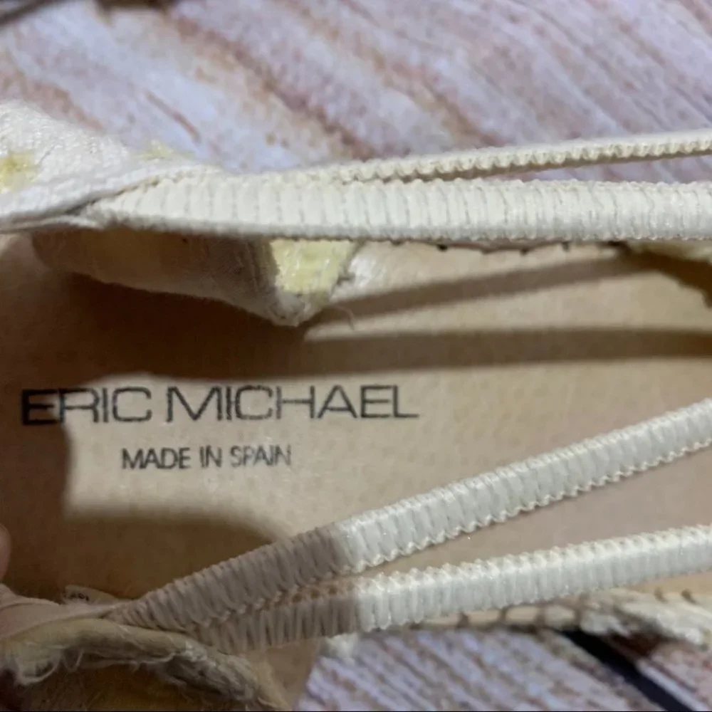 Eric Michael Floral Espadrilles Sandals size 40